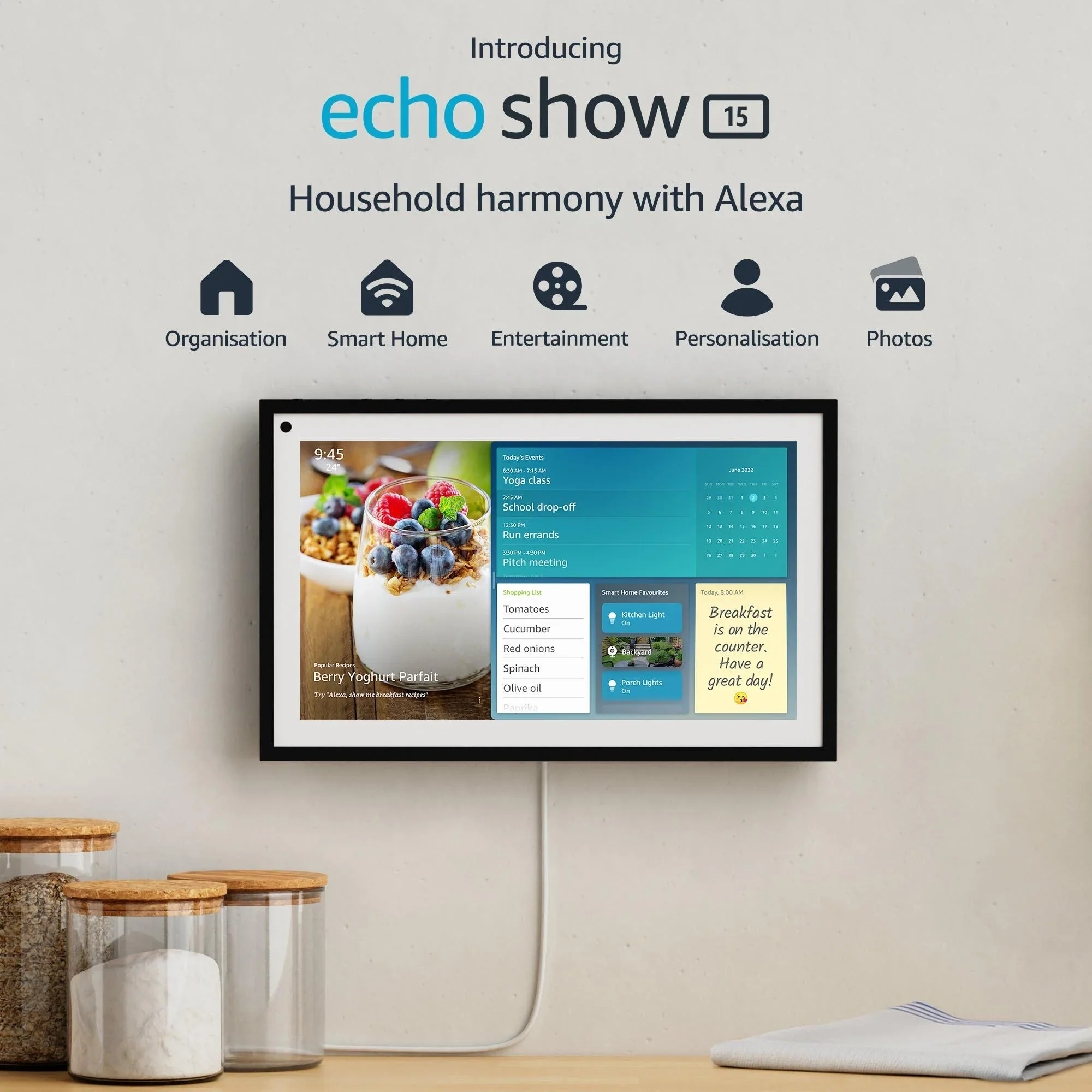 Amazon Echo Show 15 15.6" FHD Smart Display with Alexa - Image 2