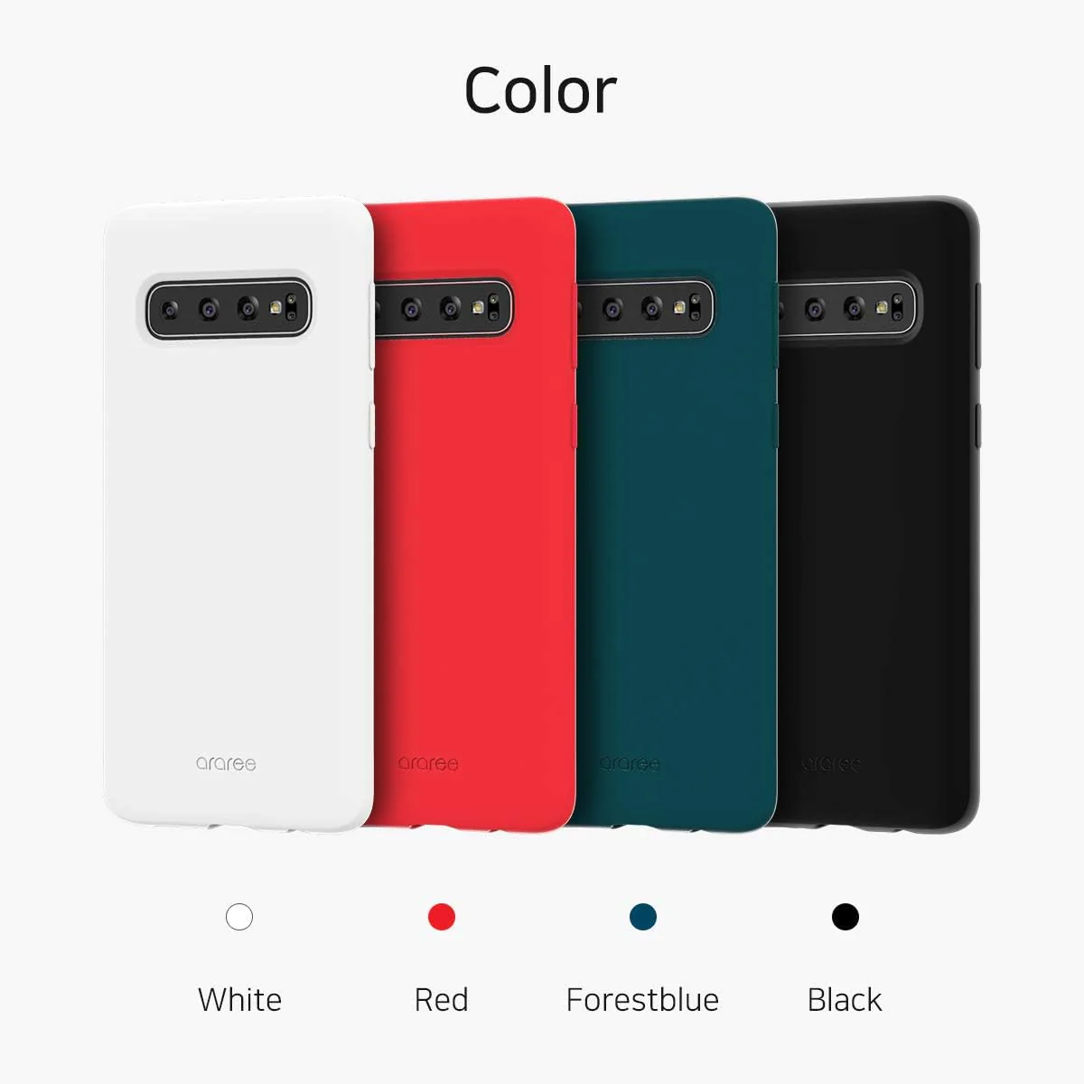 Araree Typo-Skin Galaxy S10 Plus (Red / Forest Blue) - Image 2