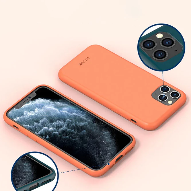 Araree Typo-Skin iPhone 11 Pro (Coral Pink / Black / Forest Blue) - Image 5