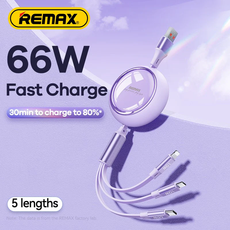 Charging Cable  Remax Linon Series 66W 3-in-1 RC-C029 - Image 2