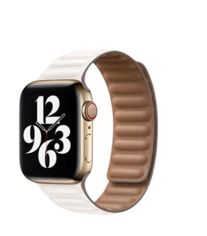 HOCO Apple Watch Leather Magnetic Link Band for All Series, 38/40/41mm - Image 2