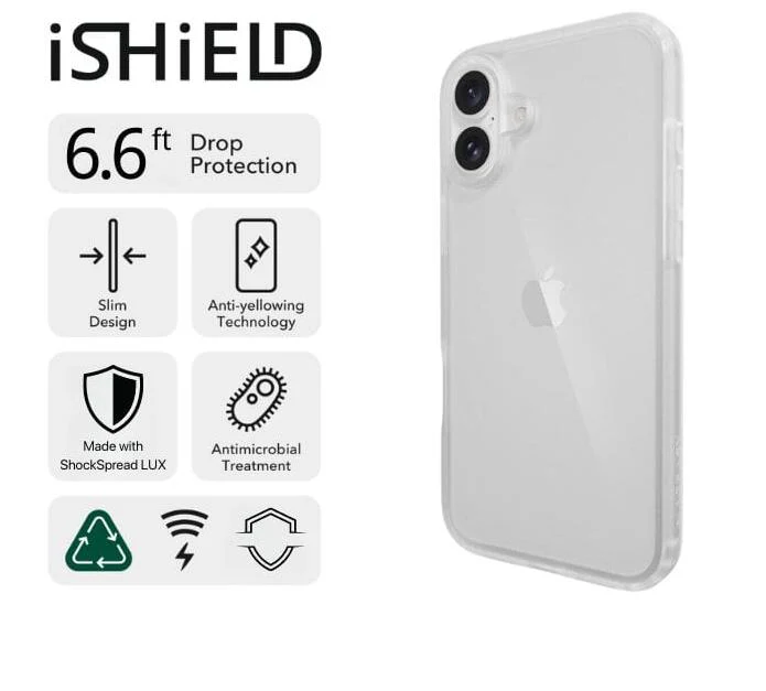 iShield Crystal Palace Clear Case for iPhone 16 Plus - Image 2