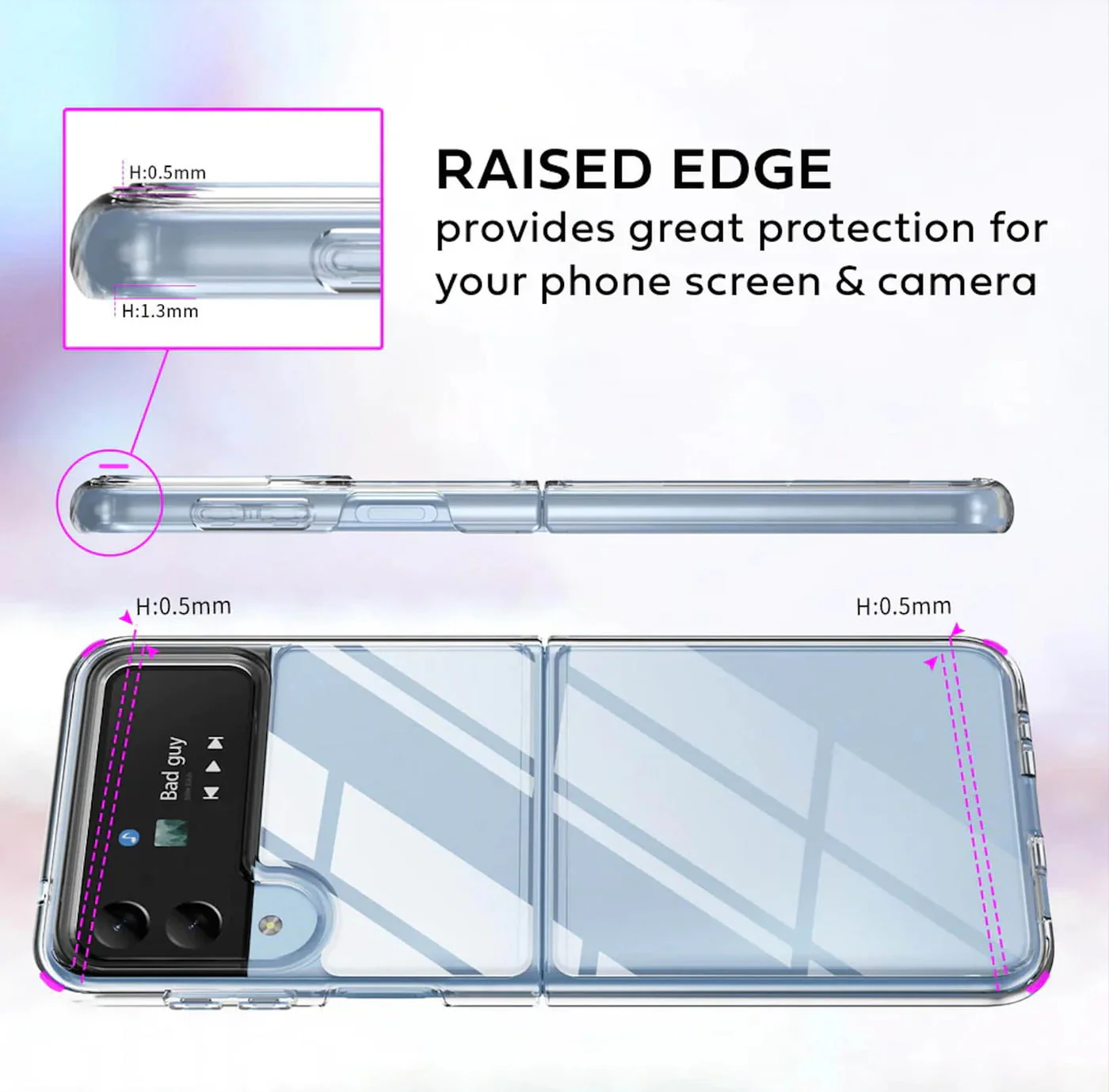iShield Crystal Palace Clear Case for Samsung Z Flip 4 - Image 4