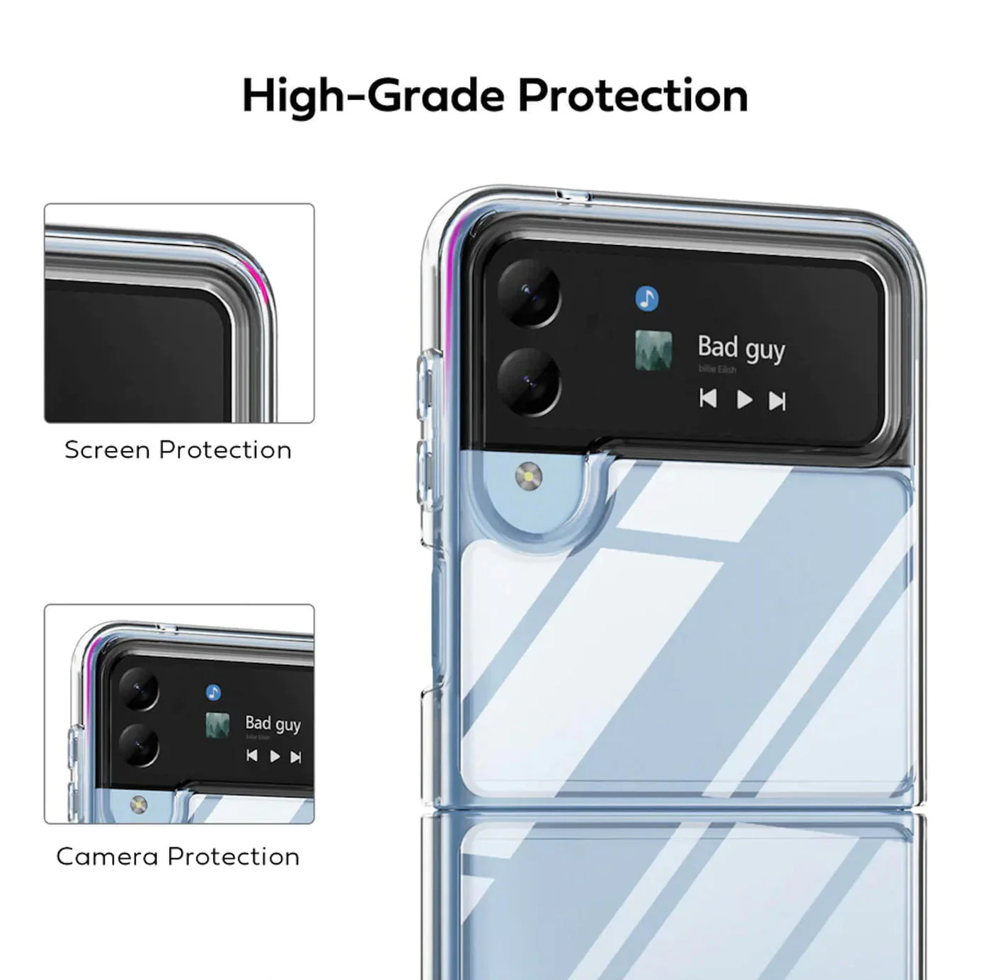iShield Crystal Palace Clear Case for Samsung Z Flip 4 - Image 5