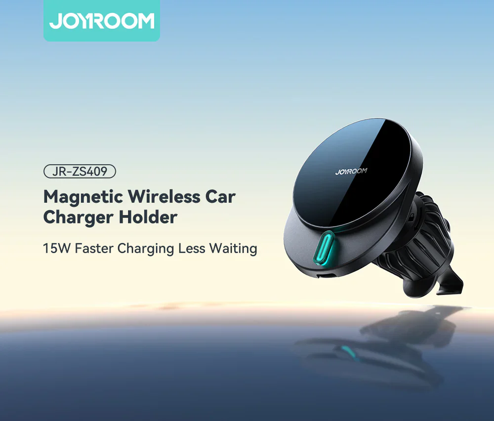 JOYROOM JR-ZS409 Magnetic Wireless Car Charger Holder - Image 3