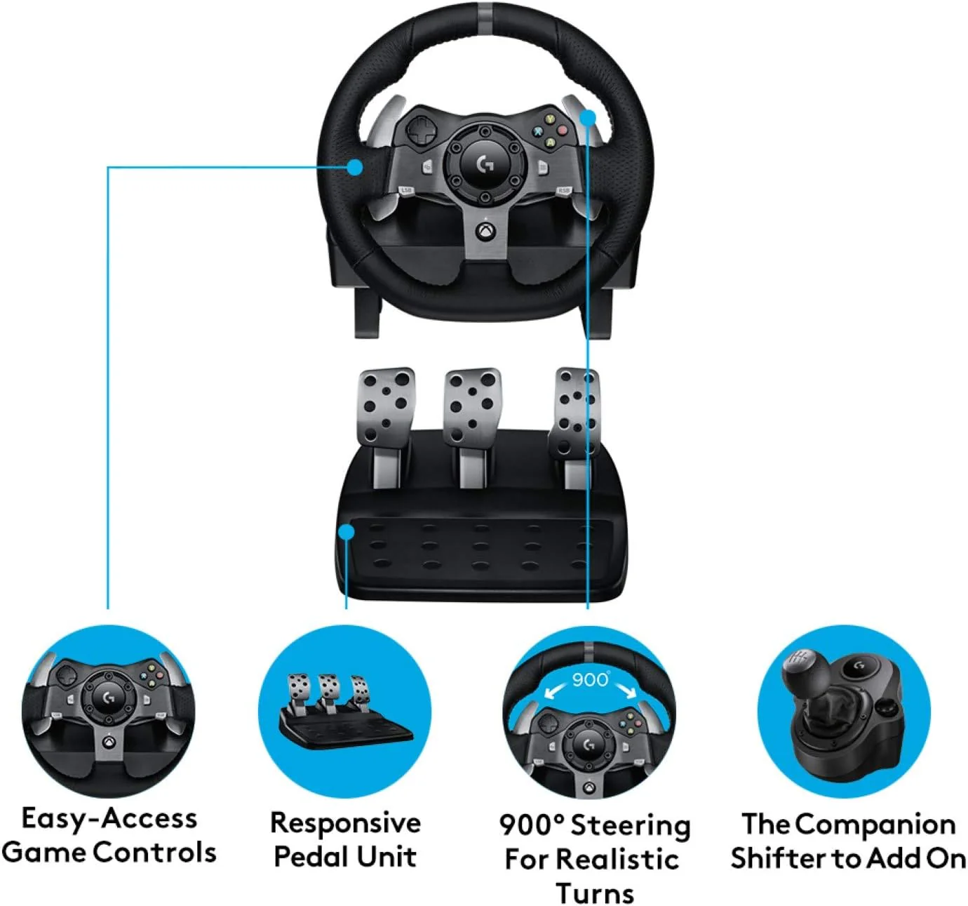 Logitech G920 Driving Force Racing Wheel - Image 2