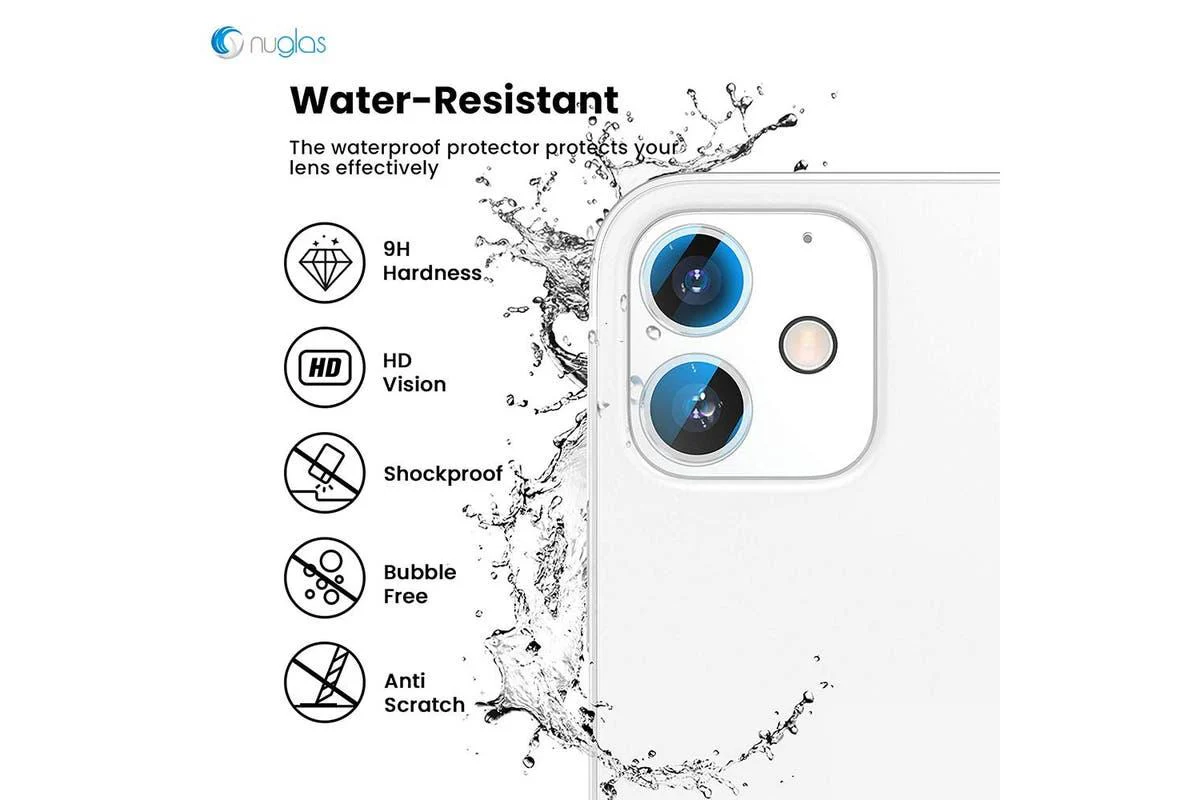 Nuglas Camera Lens Tempered Glass Protector (iPhone 13 / 13 mini)
