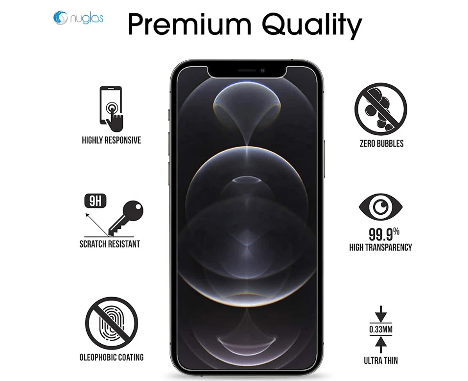 Nuglas Tempered Glass Protection (iPhone 14 & 13 & 13 Pro) - Image 2
