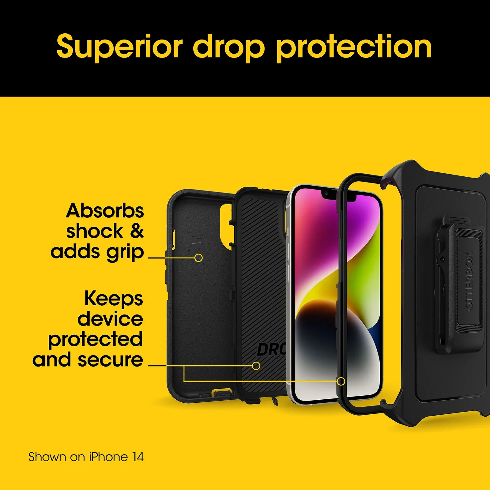OtterBox Defender Case iPhone 15 Pro - Image 4