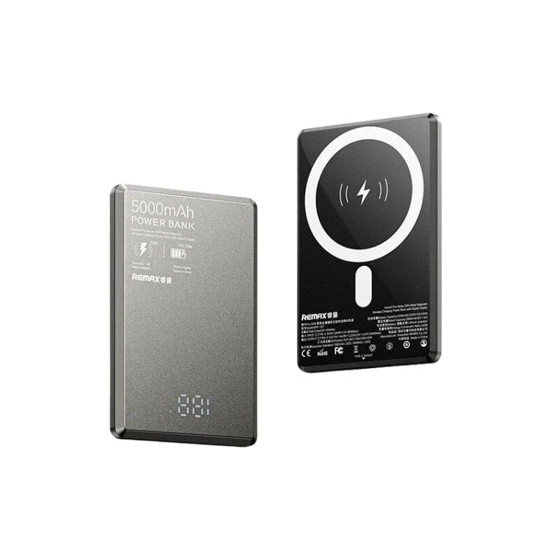 REMAX Slim Card Size 20W MagSafe Magnetic Wireless Charging Power Bank [RPP-1] 5000 mAh - Image 2