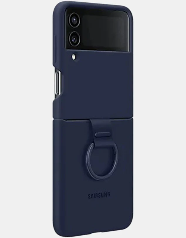 Samsung Galaxy Z Flip4 Silicone Cover With Ring - Image 2